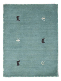 Gabbeh Teppich Softy 60x90cm - Wollteppich - türkis – product image
