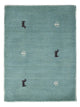 Gabbeh Teppich Softy 60x90cm - Wollteppich - türkis