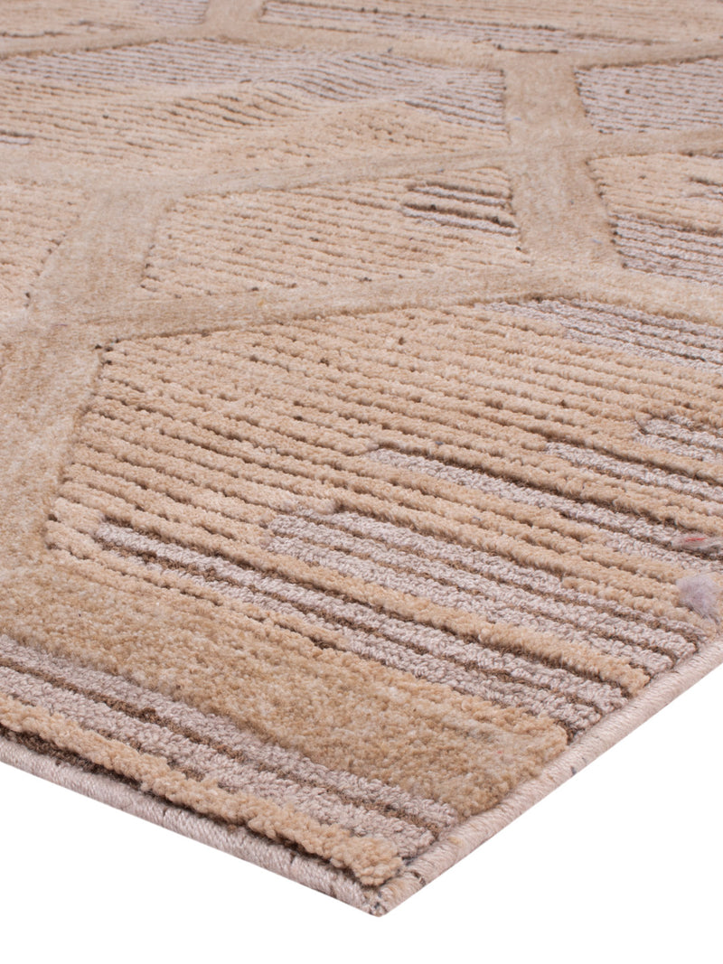 Designer Teppich 230x290cm - hellbeige
