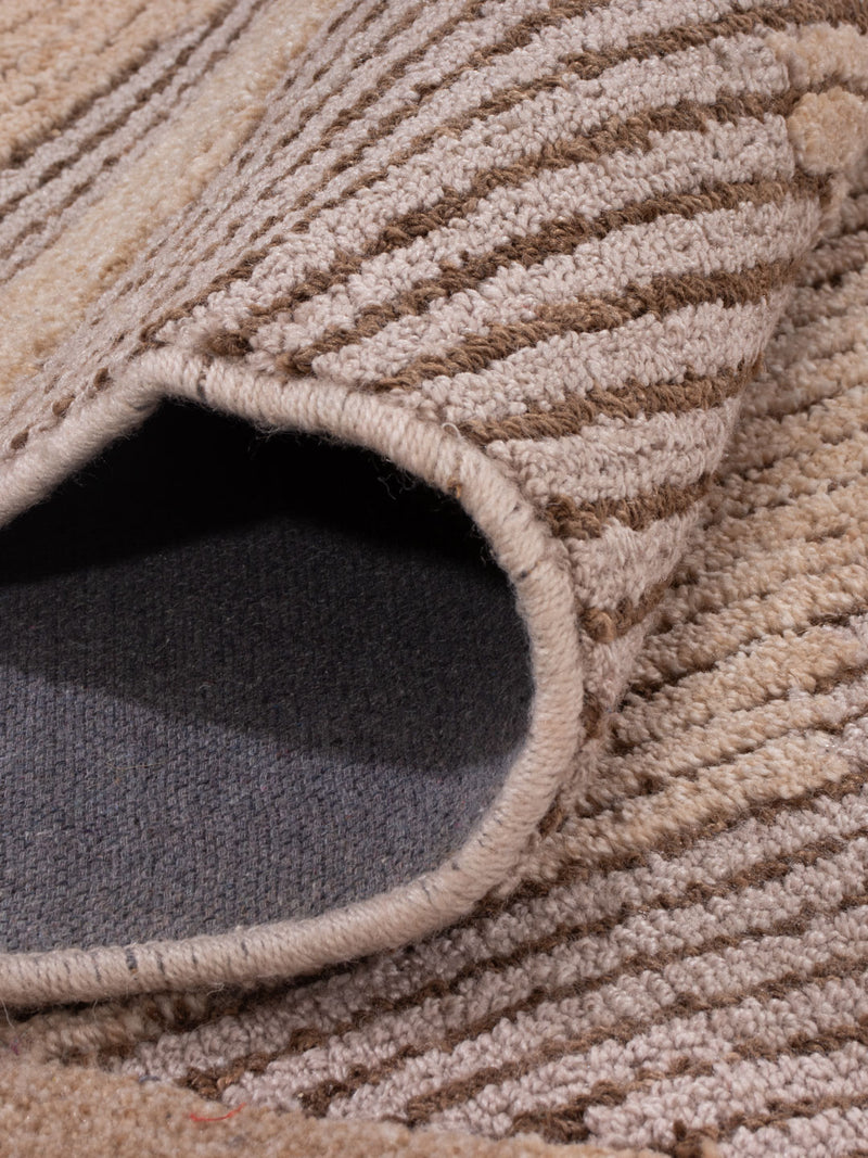 Designer Teppich 230x290cm - hellbeige