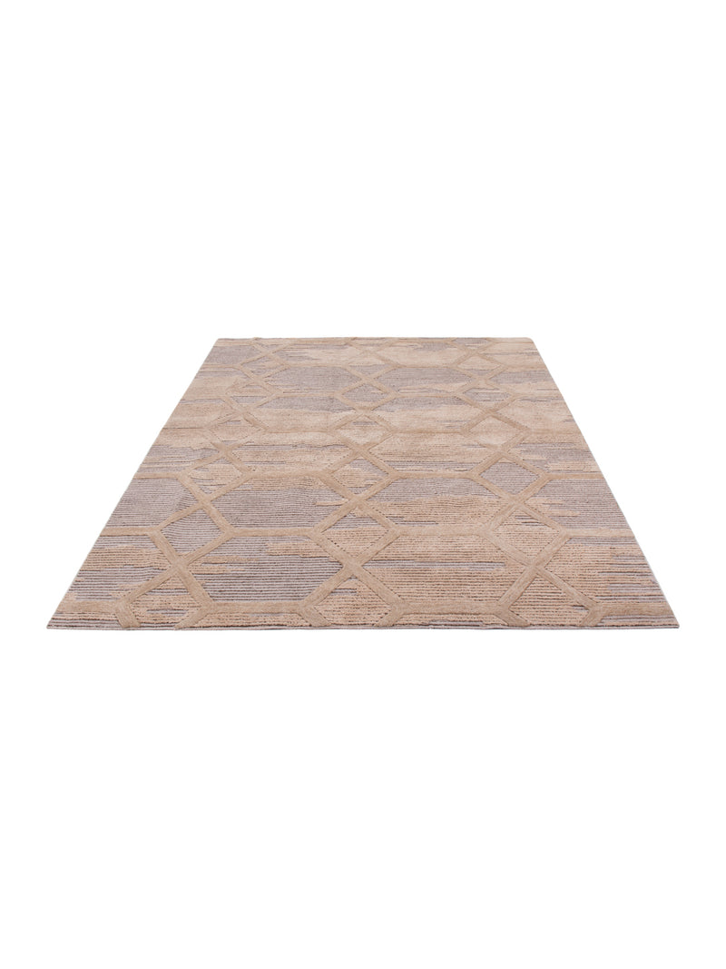 Designer Teppich 230x290cm - hellbeige