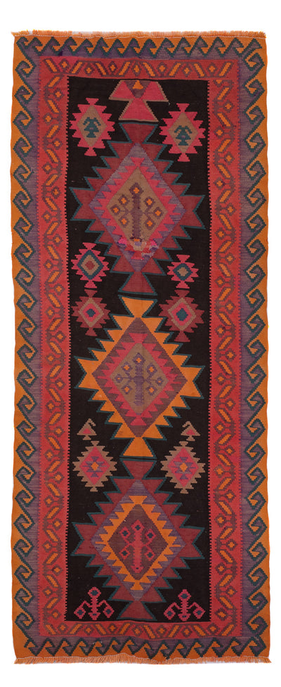 Kelim Teppich Old 150x360cm - rost