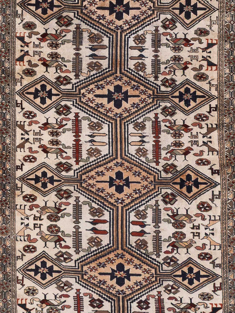 Kelim Seide Teppich 90x304cm - beige