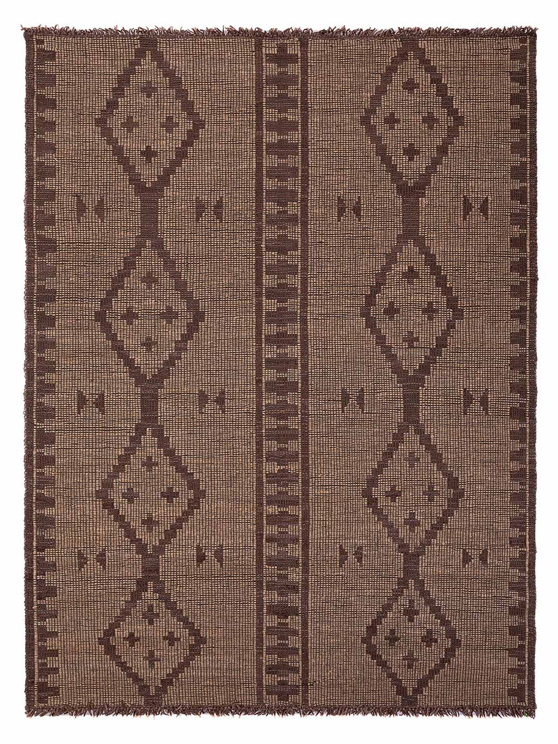Moderner Teppich 190x280cm - Designerteppich - hellbraun
