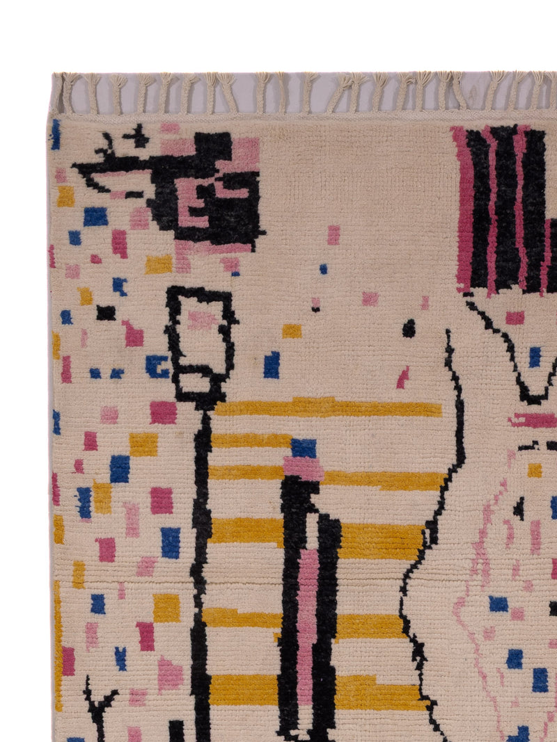 Berber Teppich 166x244cm - Wollteppich - beige