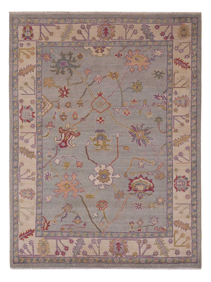 Usak Teppich 170x229cm - Orientteppich - hellbeige