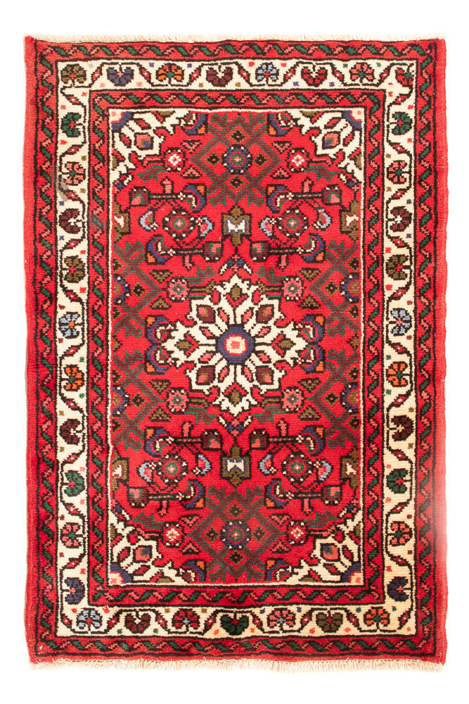 Hosseinabad Teppich 66x97cm - Perserteppich - rot