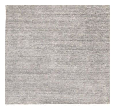 Indo Loribaft Teppich 200x200cm - Wollteppich - hellgrau