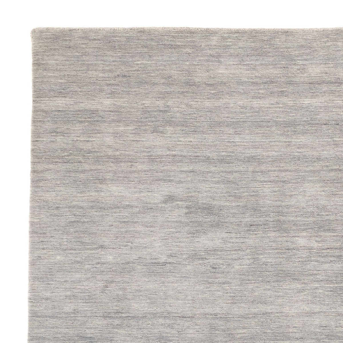 Indo Loribaft Teppich 200x200cm - Wollteppich - hellgrau