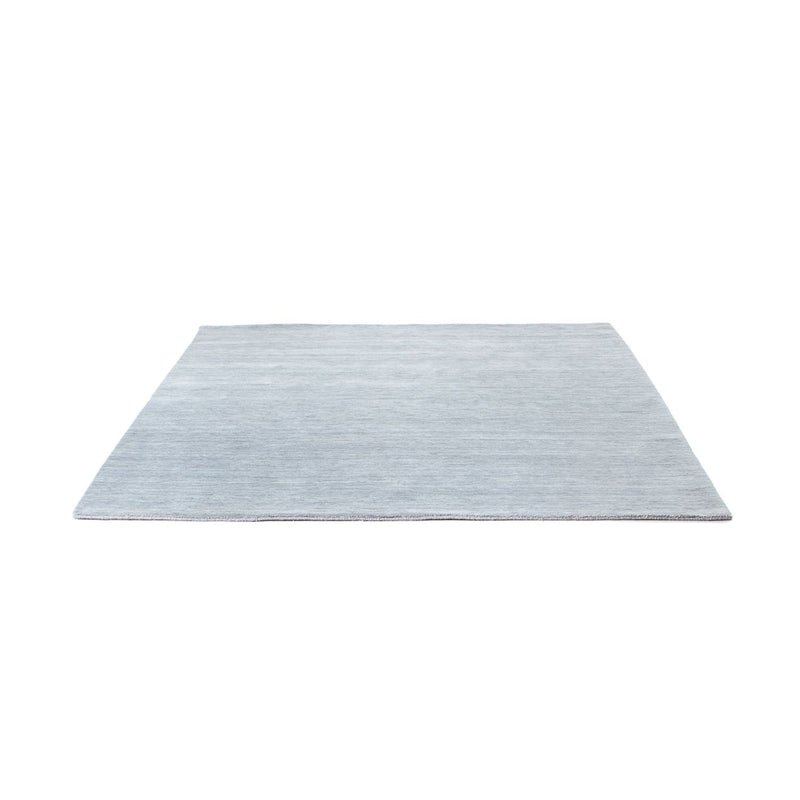 Indo Loribaft Teppich 200x200cm - Wollteppich - hellgrau