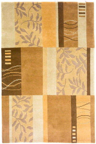 Nepal Teppich 129x187cm - Wollteppich - mehrfarbig
