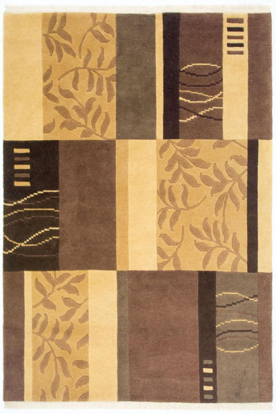 Nepal Teppich 130x184cm - Wollteppich - mehrfarbig