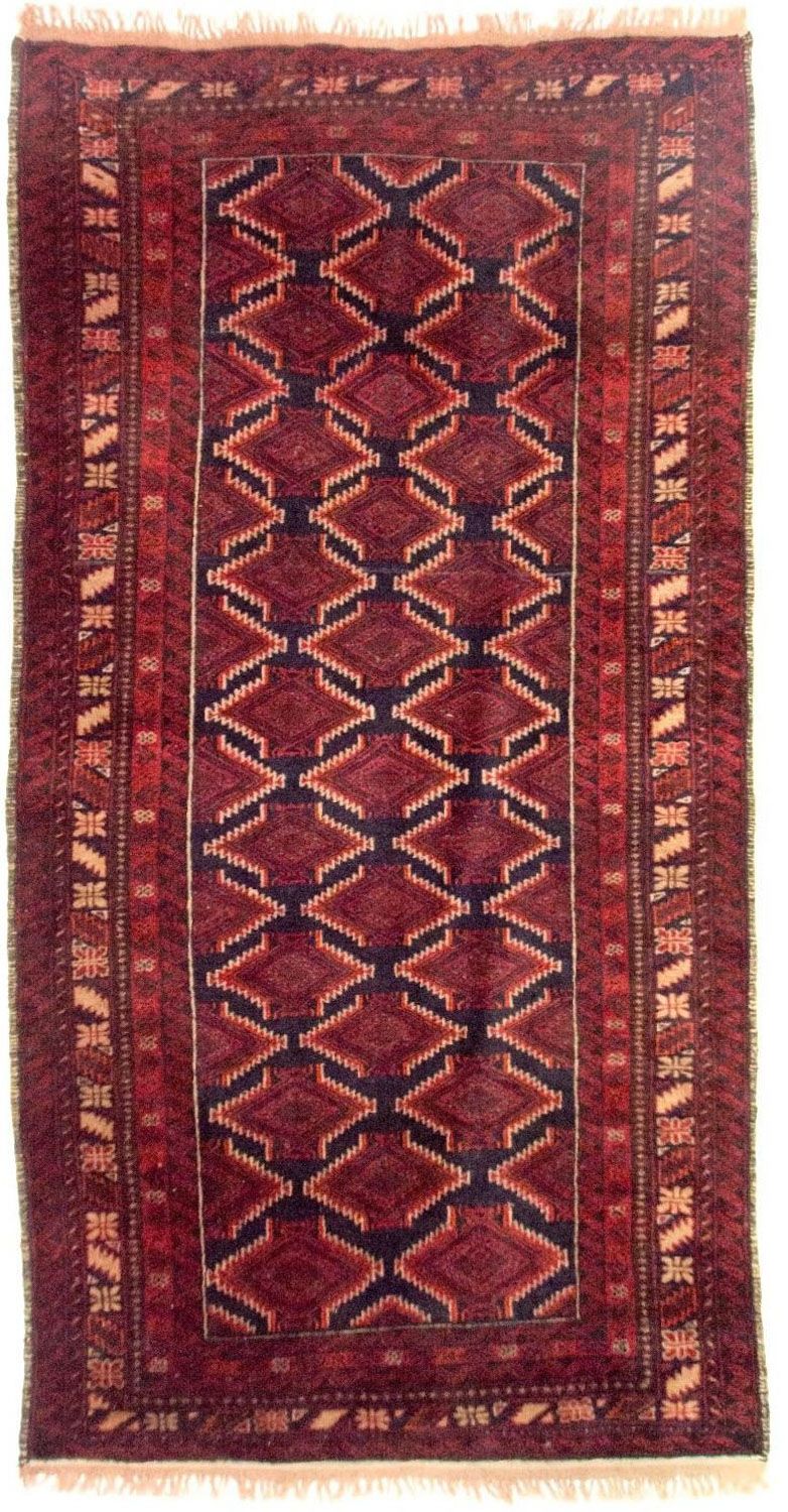 Belutsch Teppich 100x197cm - Orientteppich - rot