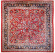 Maschad Teppich 258x260cm - Perserteppich - rot
