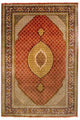 Täbriz - 50 Raj Teppich 204x300cm - Perserteppich - orange