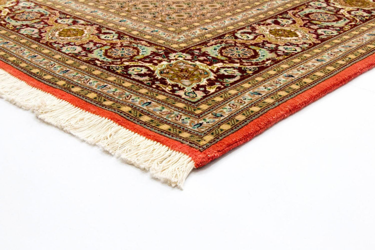 Täbriz - 50 Raj Teppich 204x300cm - Perserteppich - orange