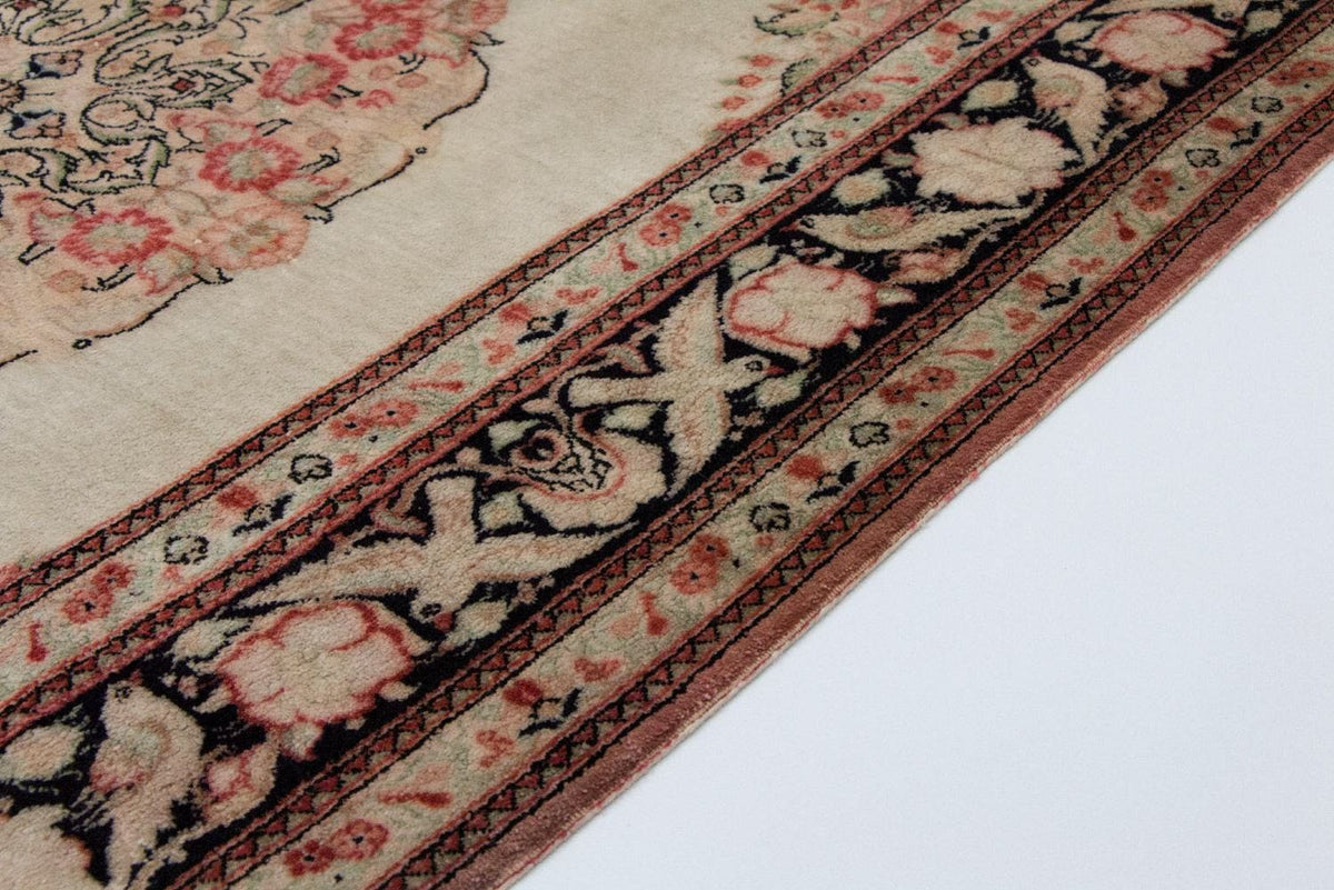 Ghom - Seide Teppich 70x120cm - Perserteppich - beige