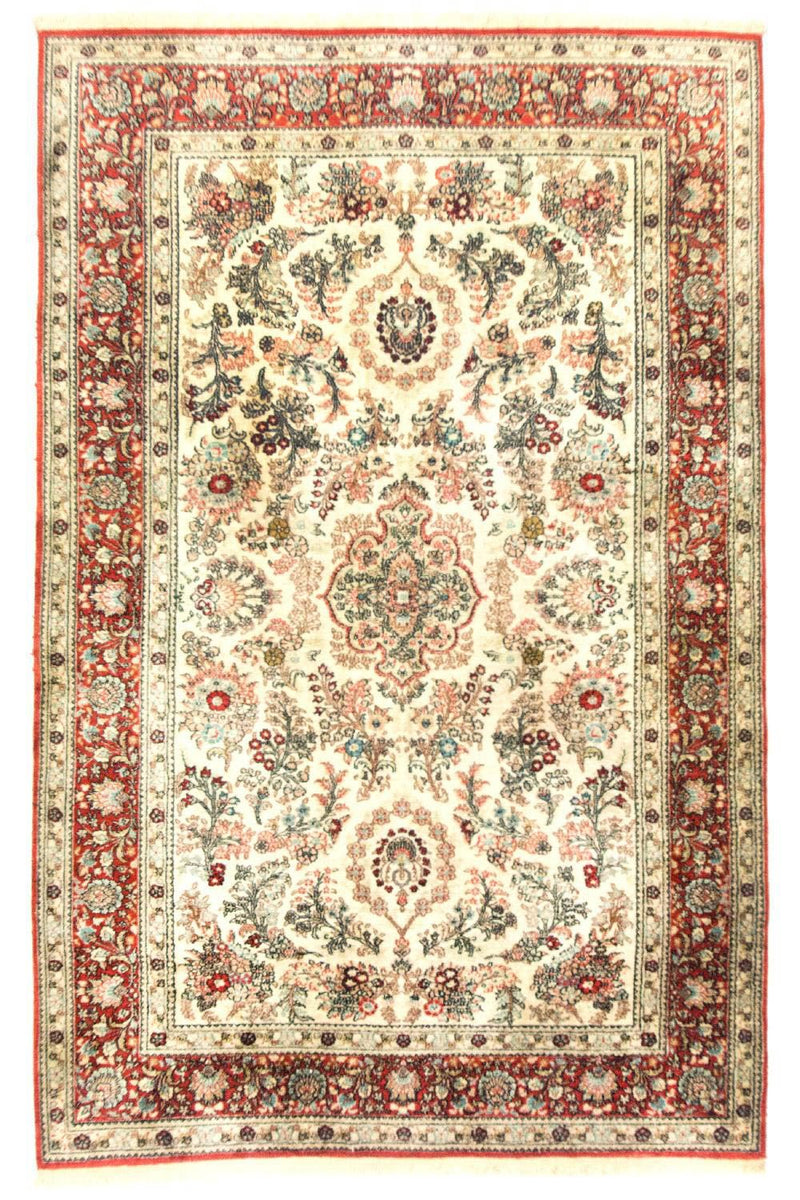 China Seide Teppich 96x149cm - Orientteppich - beige