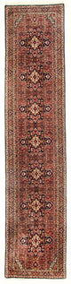 Bidjar - Takab Teppich 89x397cm - Perserteppich - rot