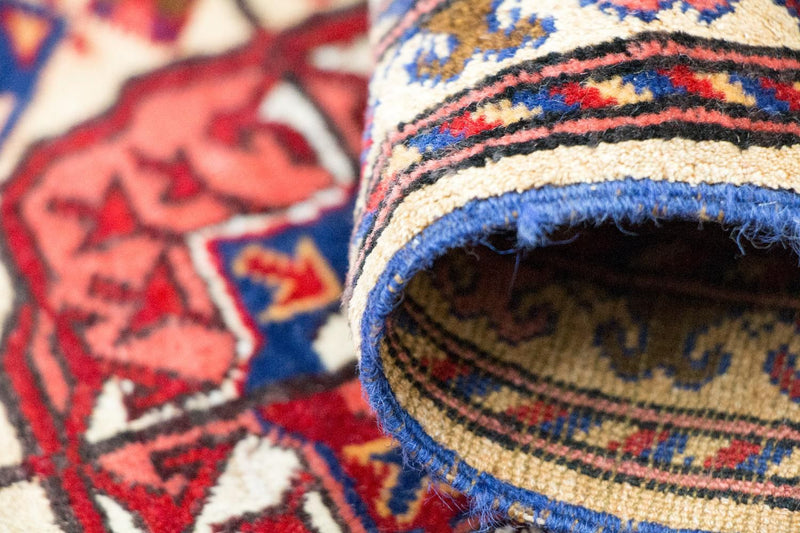 Afghan Seide Teppich 82x284cm - Orientteppich - rot