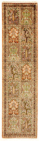 Kaschmir Seide Teppich 82x313cm - Orientteppich - mehrfarbig