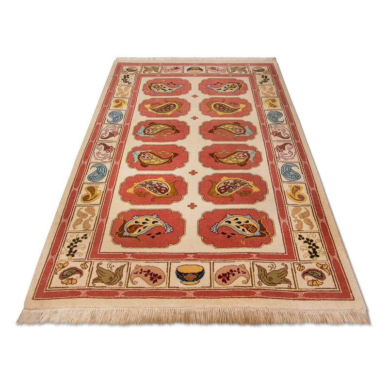Täbriz - 50 Raj Teppich 99x109cm - Perserteppich - mehrfarbig