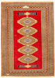 Afghan Teppich - Buchara 130 x 168 cm - rot