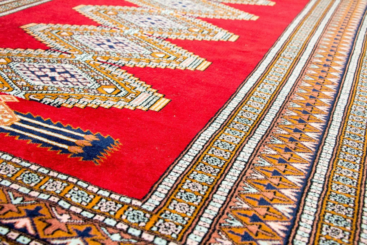 Afghan Teppich - Buchara 130 x 168 cm - rot