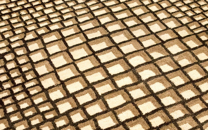 Wollteppich 170 x 243 cm Wohnzimmer Teppich