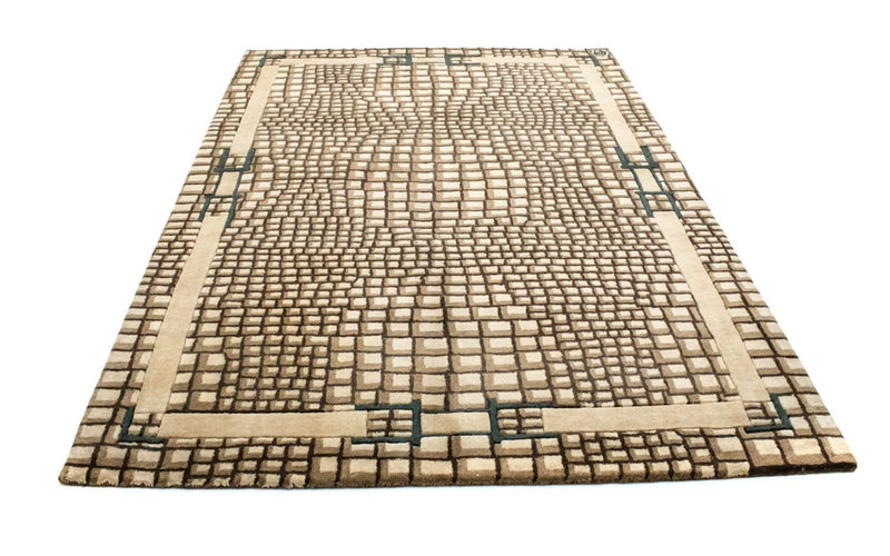 Wollteppich 170 x 243 cm Wohnzimmer Teppich