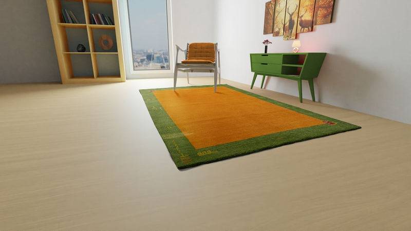 Gabbeh Teppich - Indus 250 x 300 cm - orange
