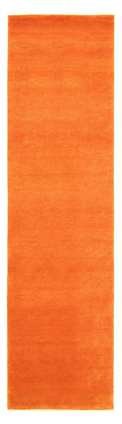 Gabbeh Teppich Indus 80x200cm - Wollteppich - orange
