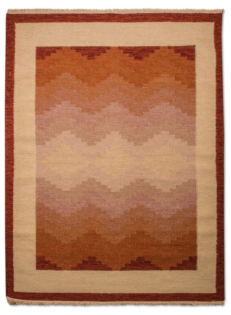 Kelim Teppich - Trendy 140 x 200 cm - orange