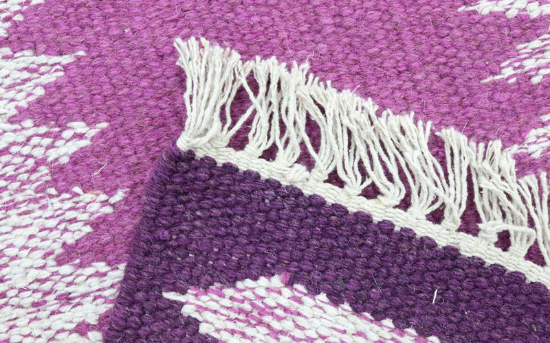 Kelim Modern Teppich 80x250cm - lila