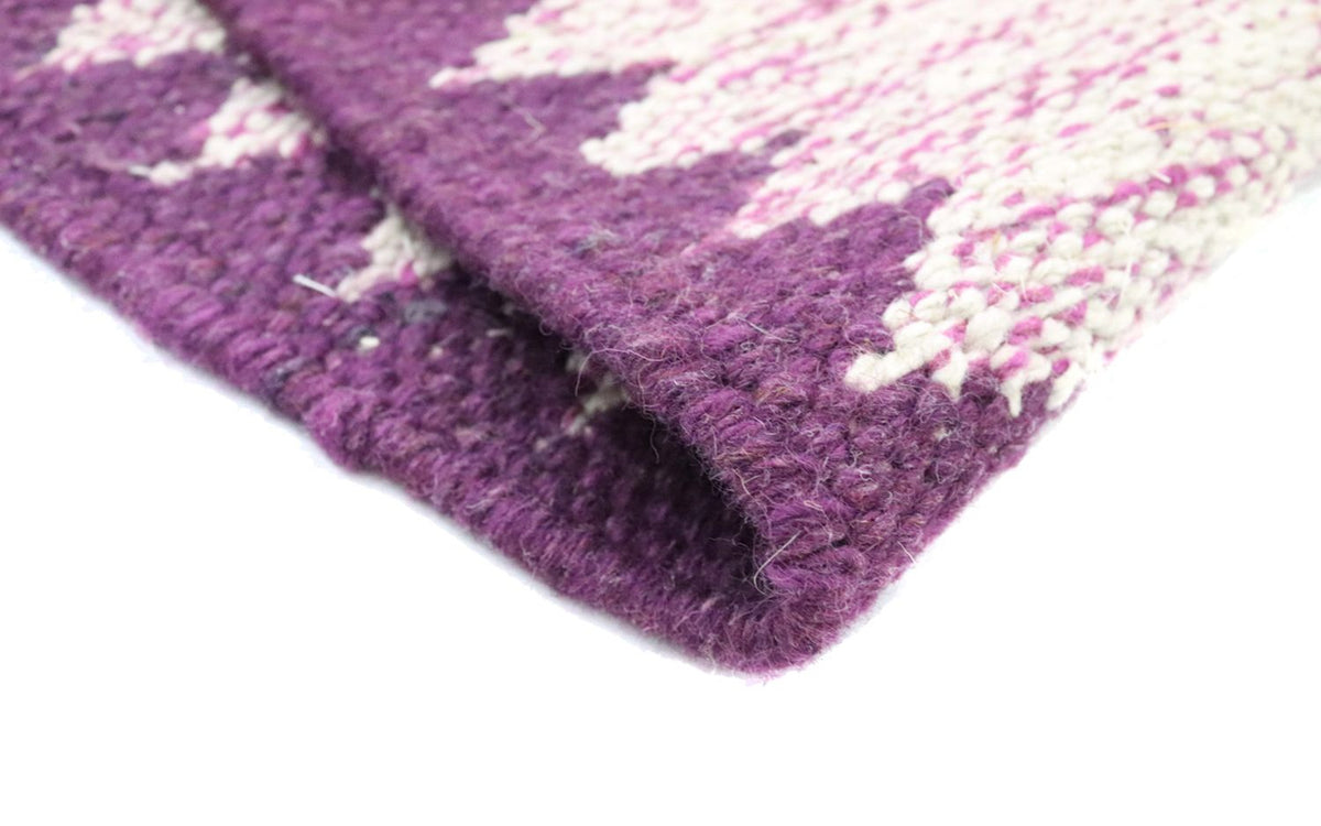 Kelim Modern Teppich 80x250cm - lila