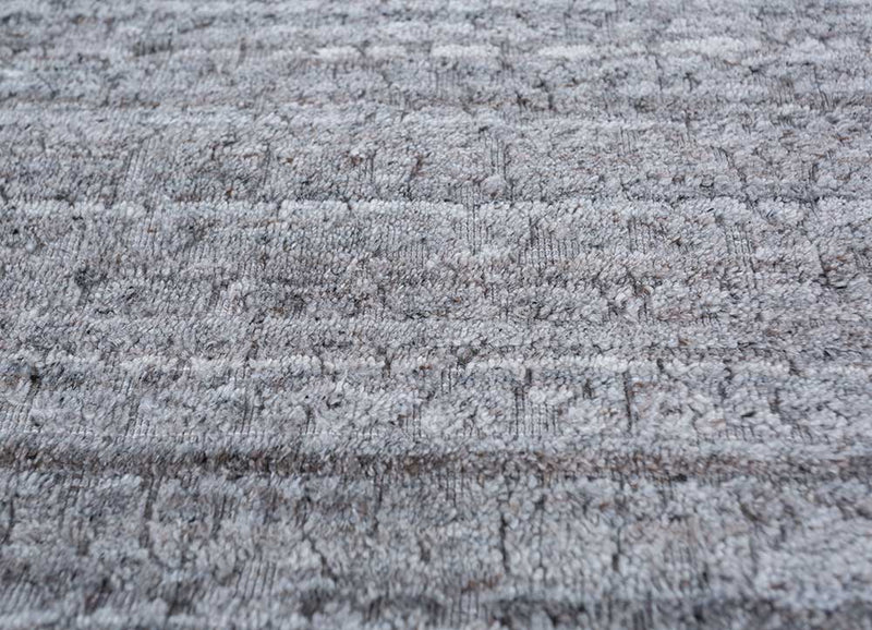 Viskose Teppich - 75 x 120 cm - grau