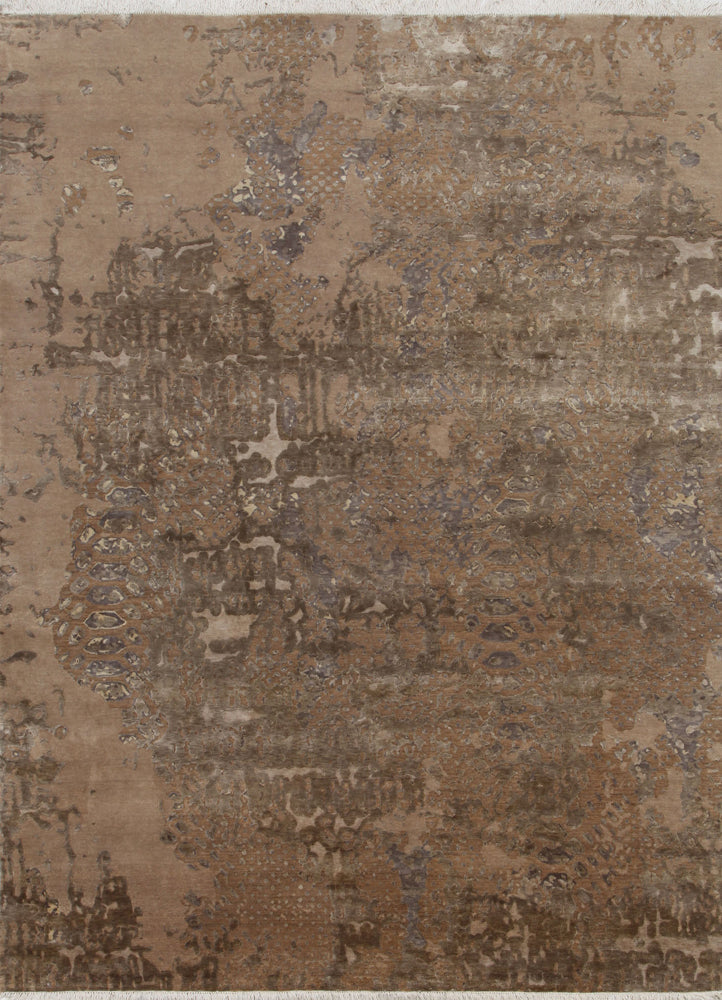 Designer Teppich - 75 x 150 cm - beige