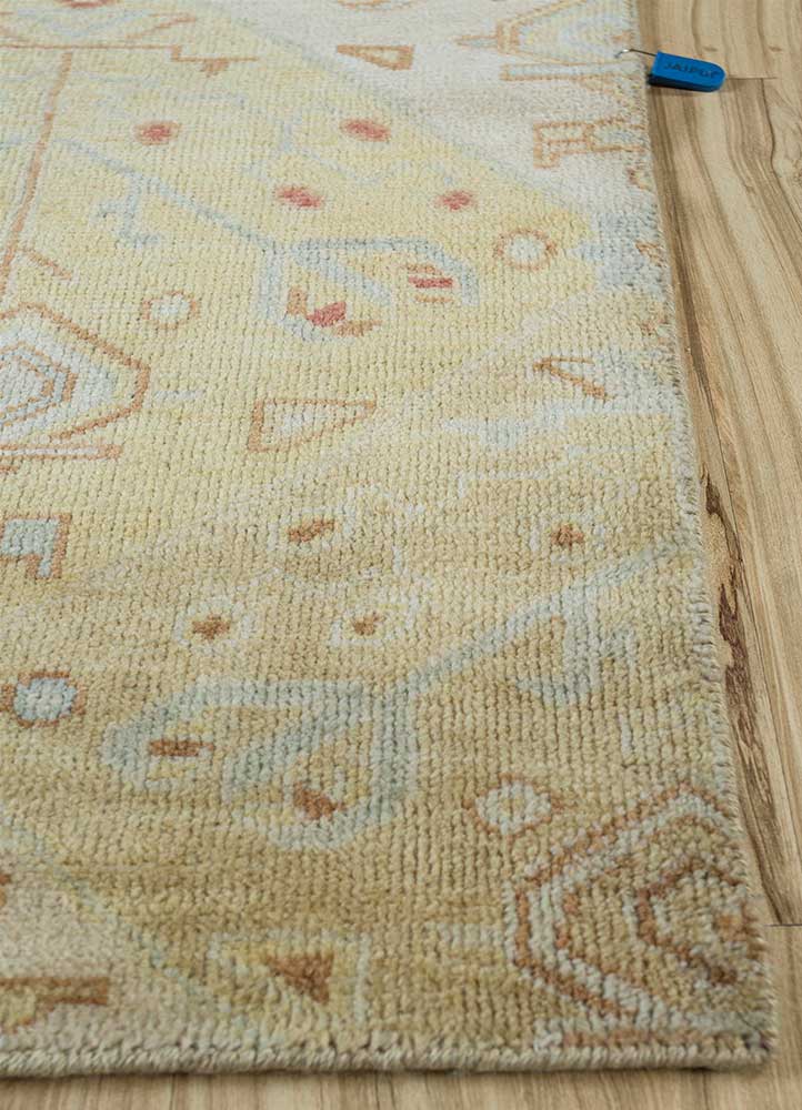Wollteppich - 60 x 120 cm - gold