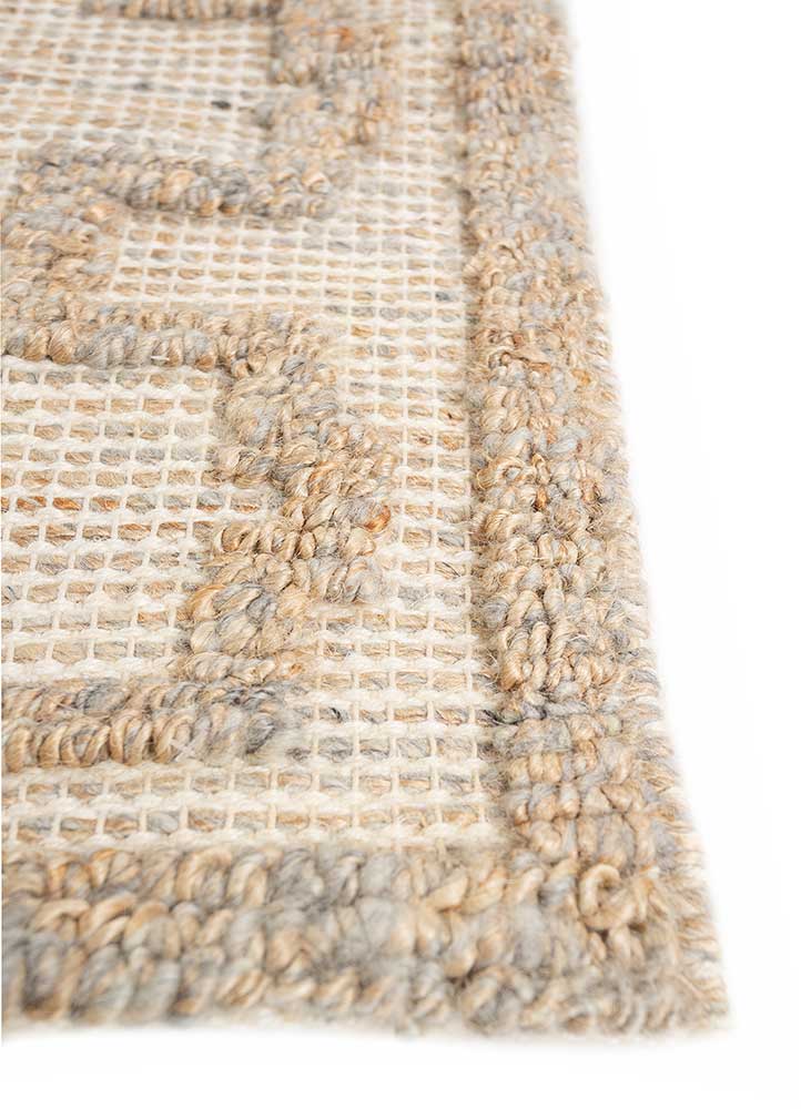 Juteteppich - 195 x 285 cm - hellbeige