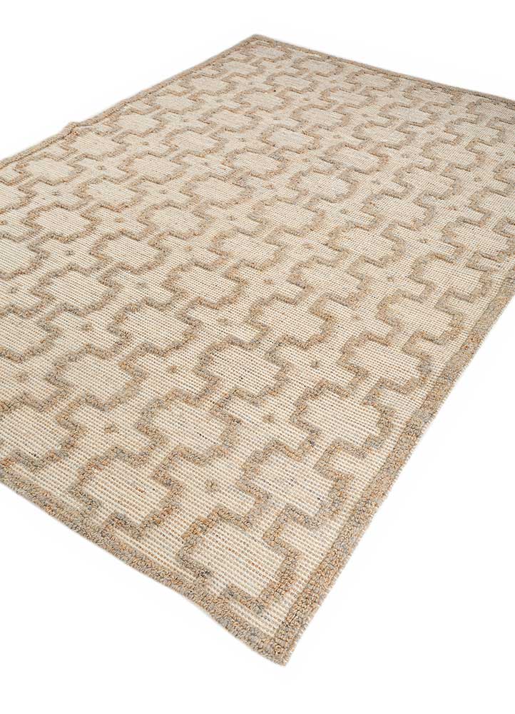 Juteteppich - 195 x 285 cm - hellbeige