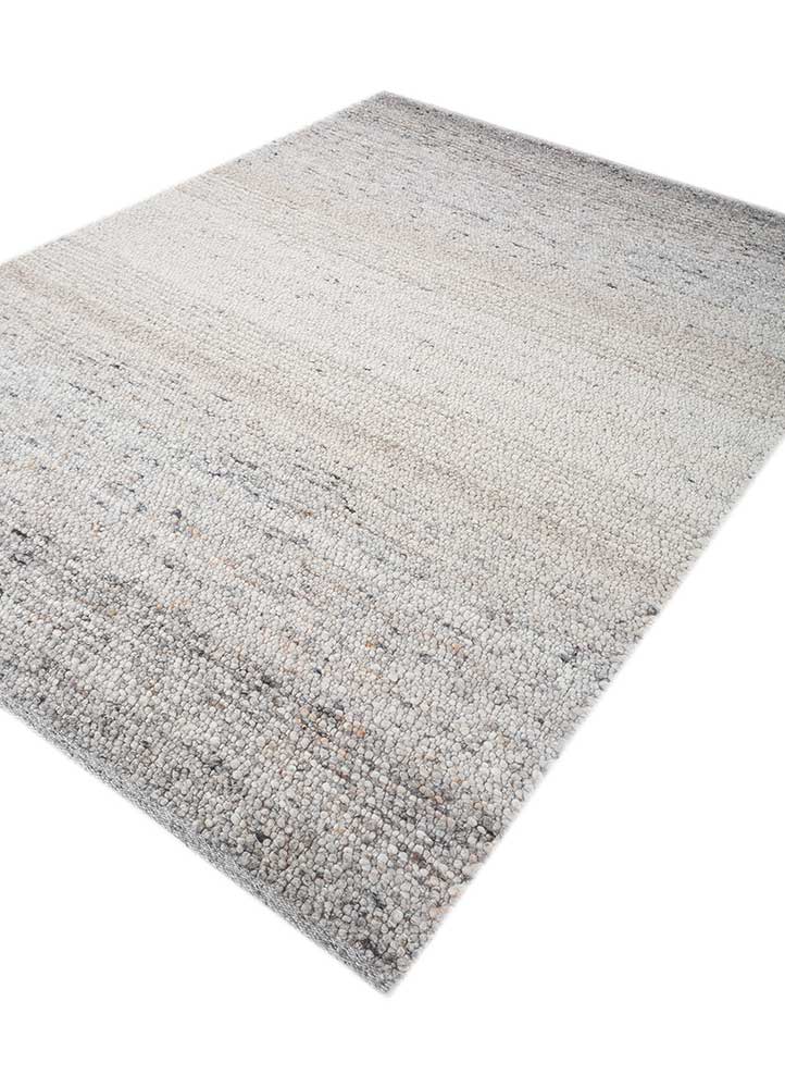 Wollteppich - 180 x 240 cm - hellgrau