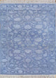 Wollteppich - 75 x 150 cm - seeblau