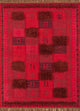 Wollteppich - 150 x 225 cm - rot