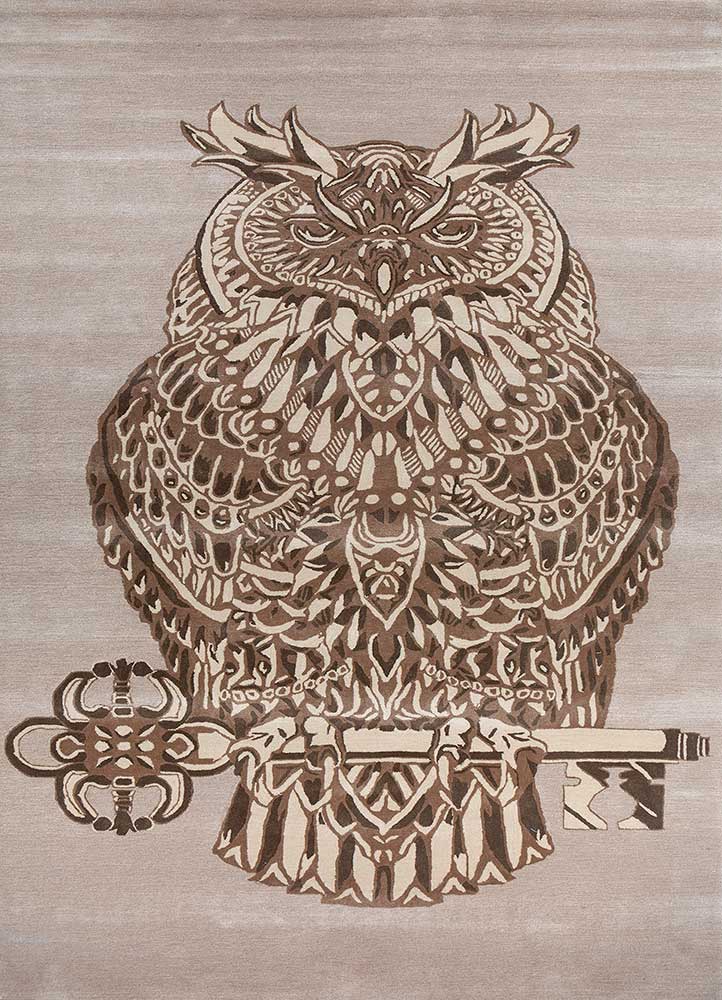 Wollteppich - 195 x 360 cm - creme