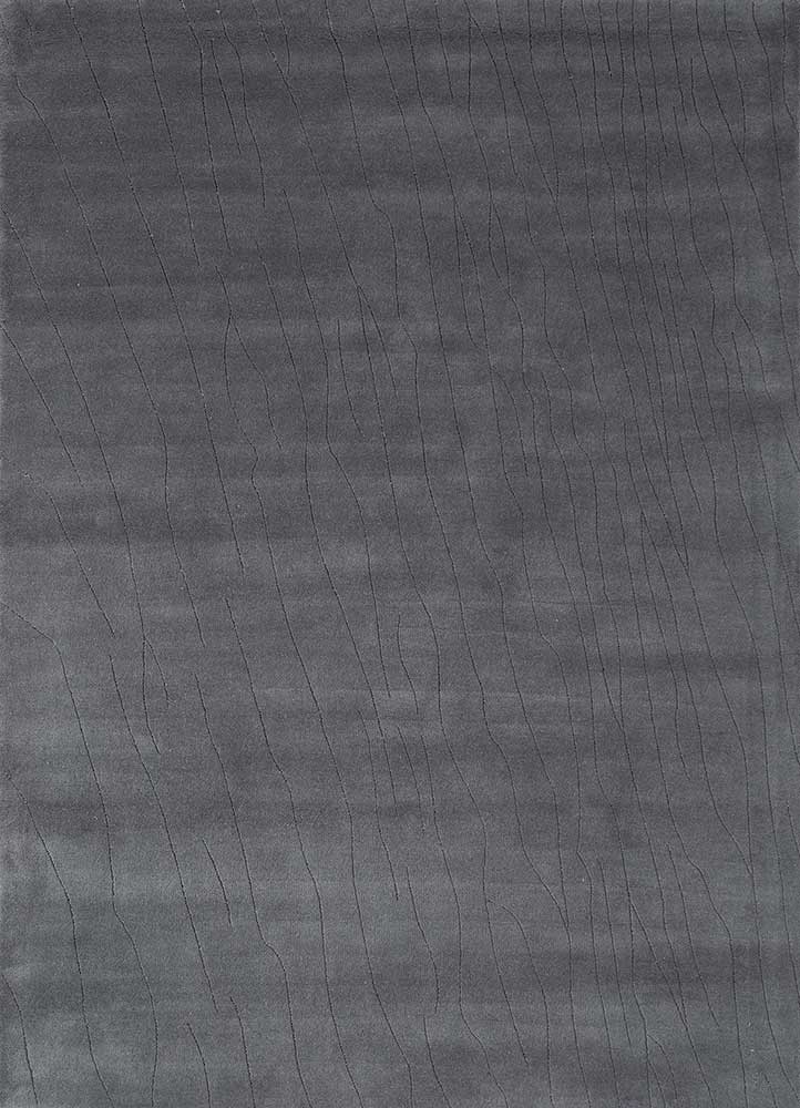 Wollteppich - 165 x 233 cm - dunkelgrau