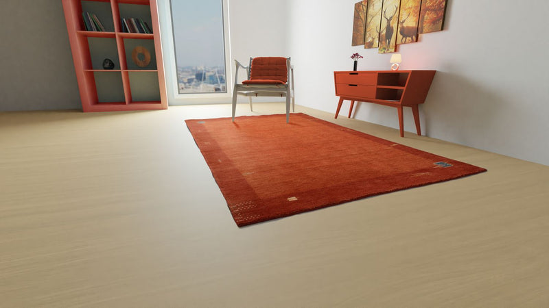 Gabbeh Teppich - Indus 250 x 300 cm - rot