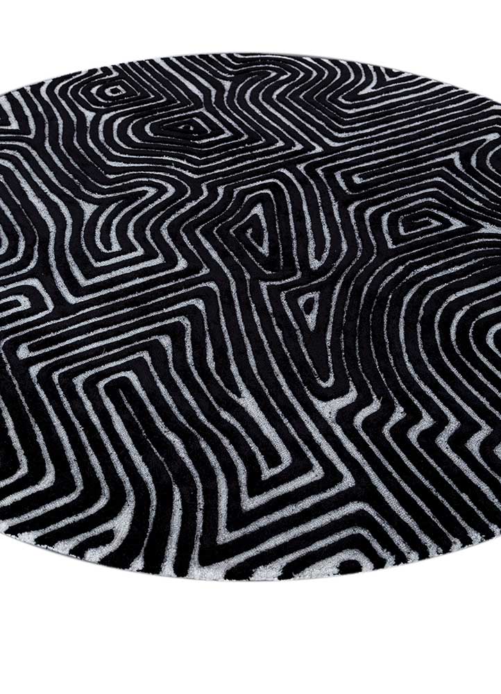 Teppich rund  - 180 x 180 cm - grau