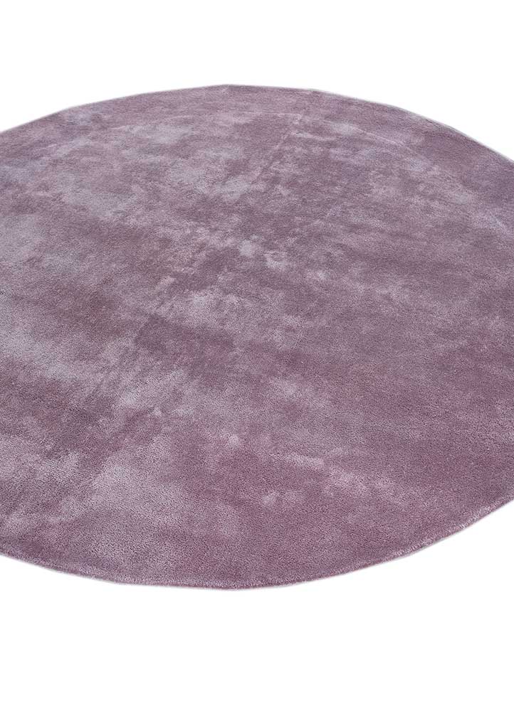 Designer Teppich rund  - 180 x 180 cm - lila