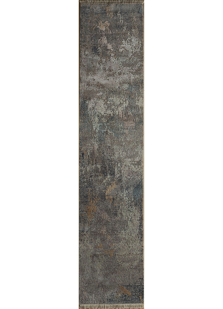 Läufer Woll - 75 x 360 cm - dunkelgrau