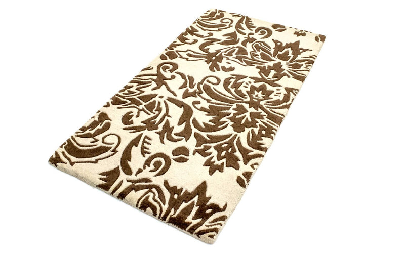 Wollteppich 76x148cm - beige
